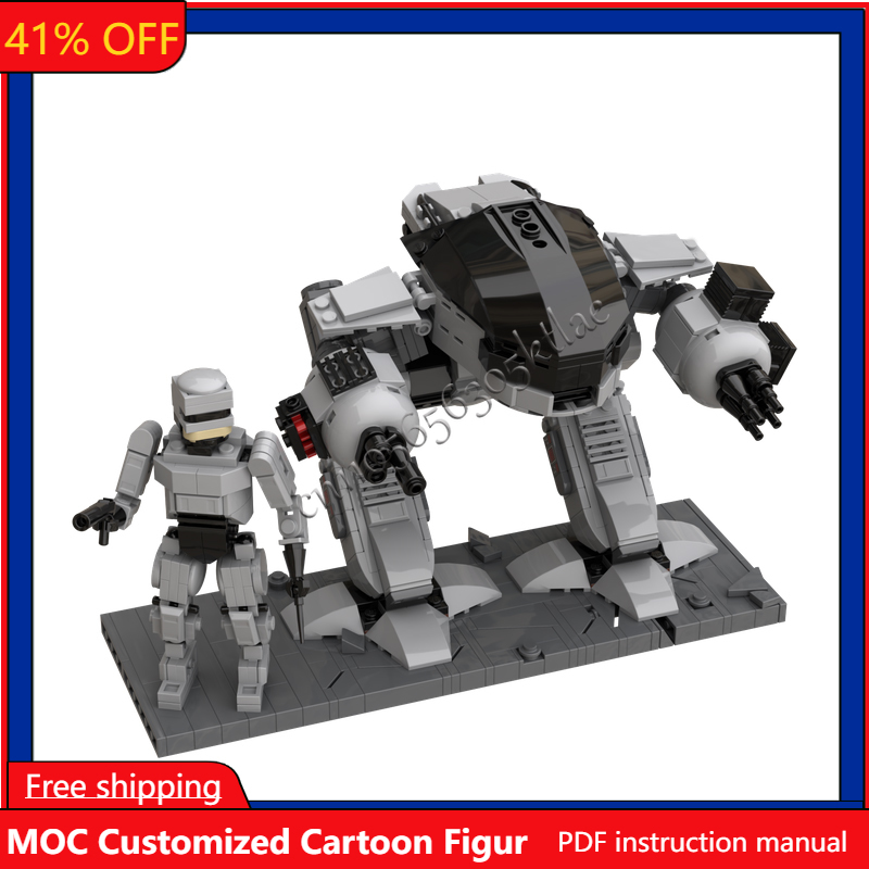 Model Kit Robocop - 727Pcs Hot Famous Movie Moc Miniland