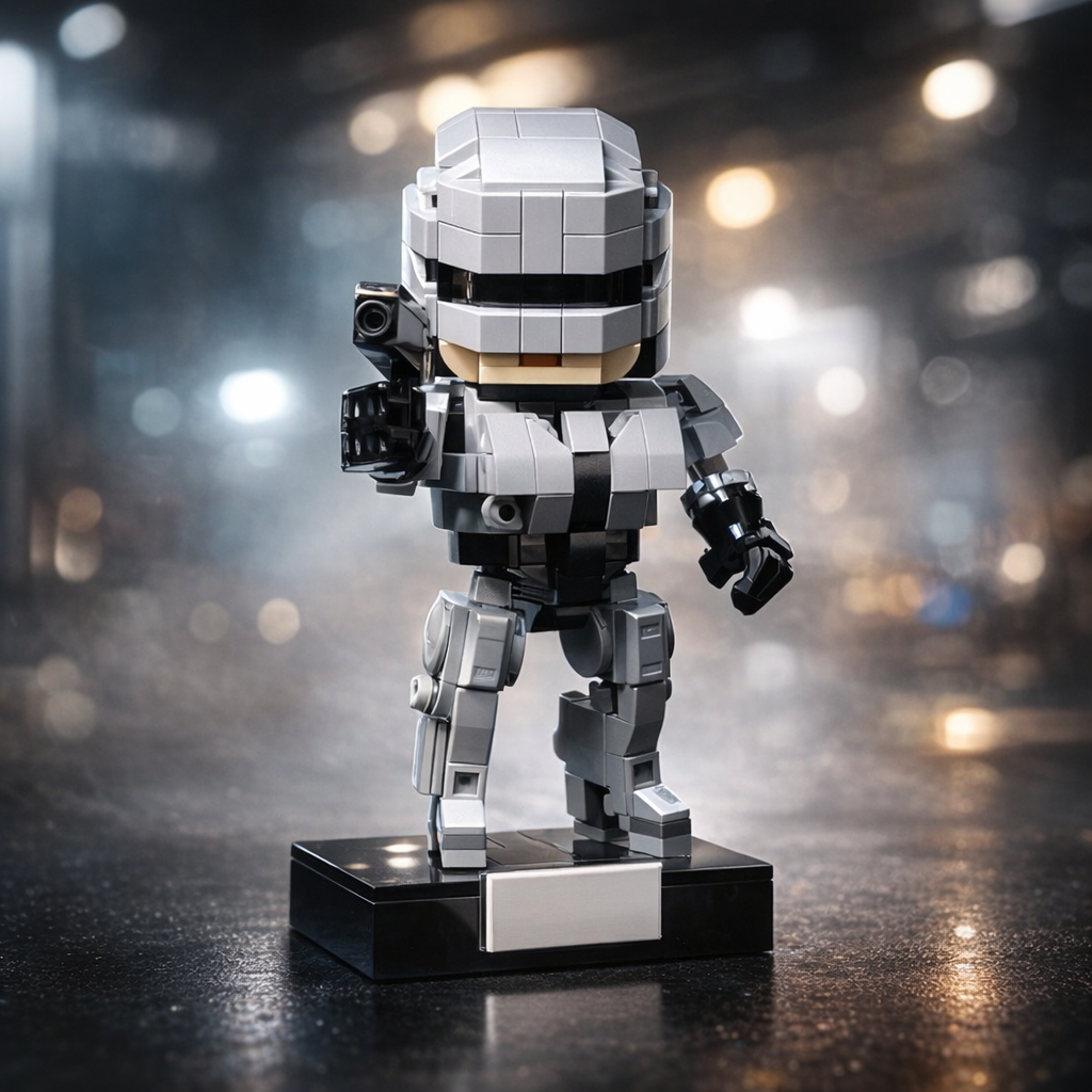 Model Kit Robocop - MOC Sci-Fi Police Robot Building Blocks