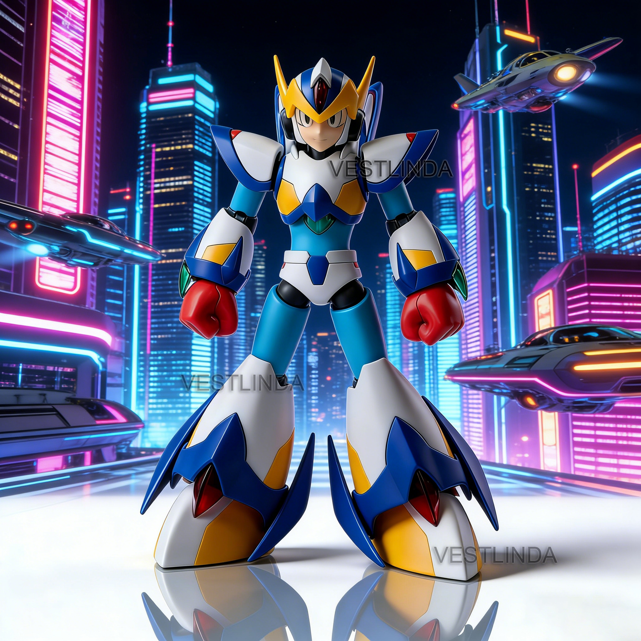 Model Kit Toy - KP701 Rockman X Falcon Action Doll