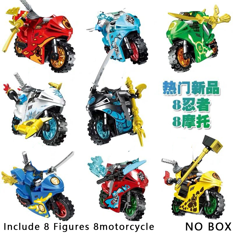 Model Kit Ikaruga - Ninja Figures Motorcycle Building Blocks Lloyd