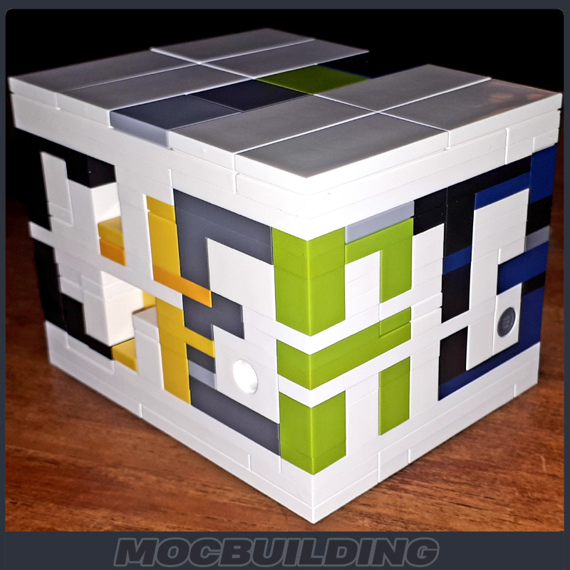 Model Kit Ikaruga - Moc Building Blocks Intelligence Decryption Box