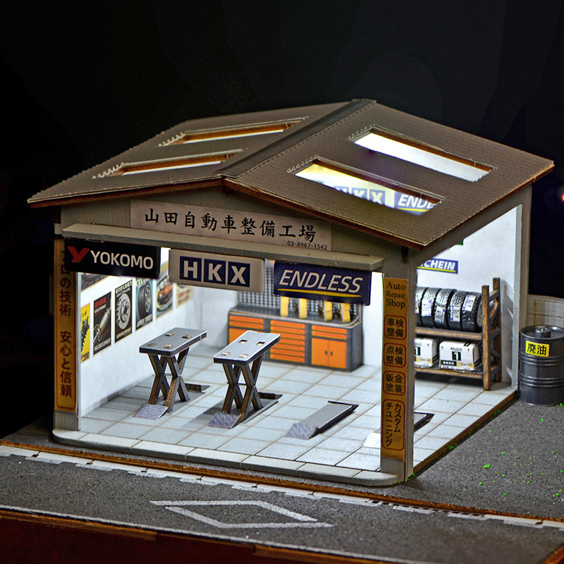 1:64 Scale DIY Auto Repair Sho - Model Kit Toy のレビューと価格