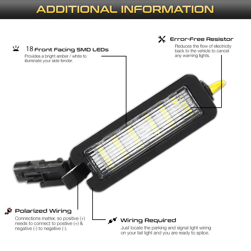 LED License Plate Tag Light La - Model Kit Jeep のレビューと価格