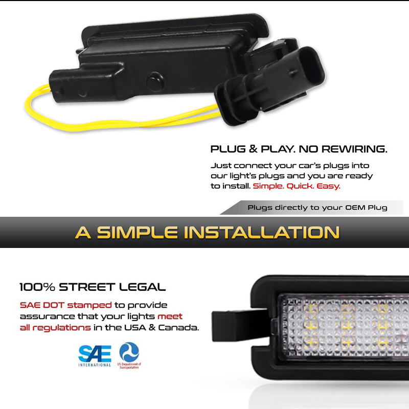 LED License Plate Tag Light La - Model Kit Jeep のレビューと価格