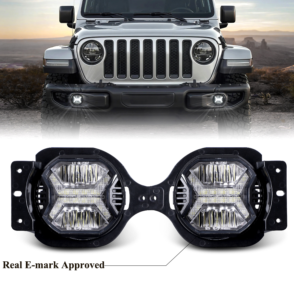 1 Pair 60W 4 Inch LED Fog Ligh - Model Kit Jeep のレビューと価格