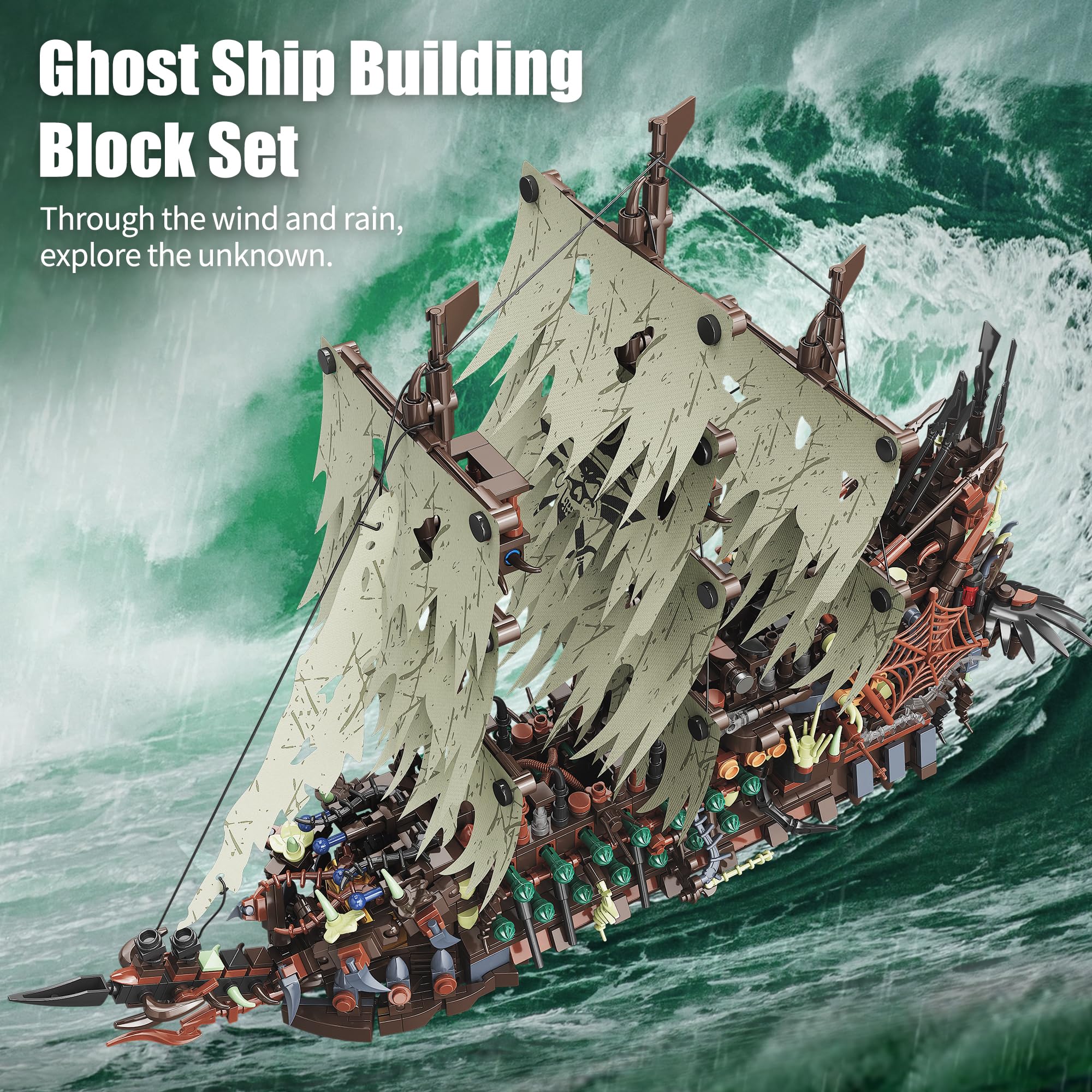 2159PCS Pirate Ship Building K - Model Kit Ikaruga のレビューと価格