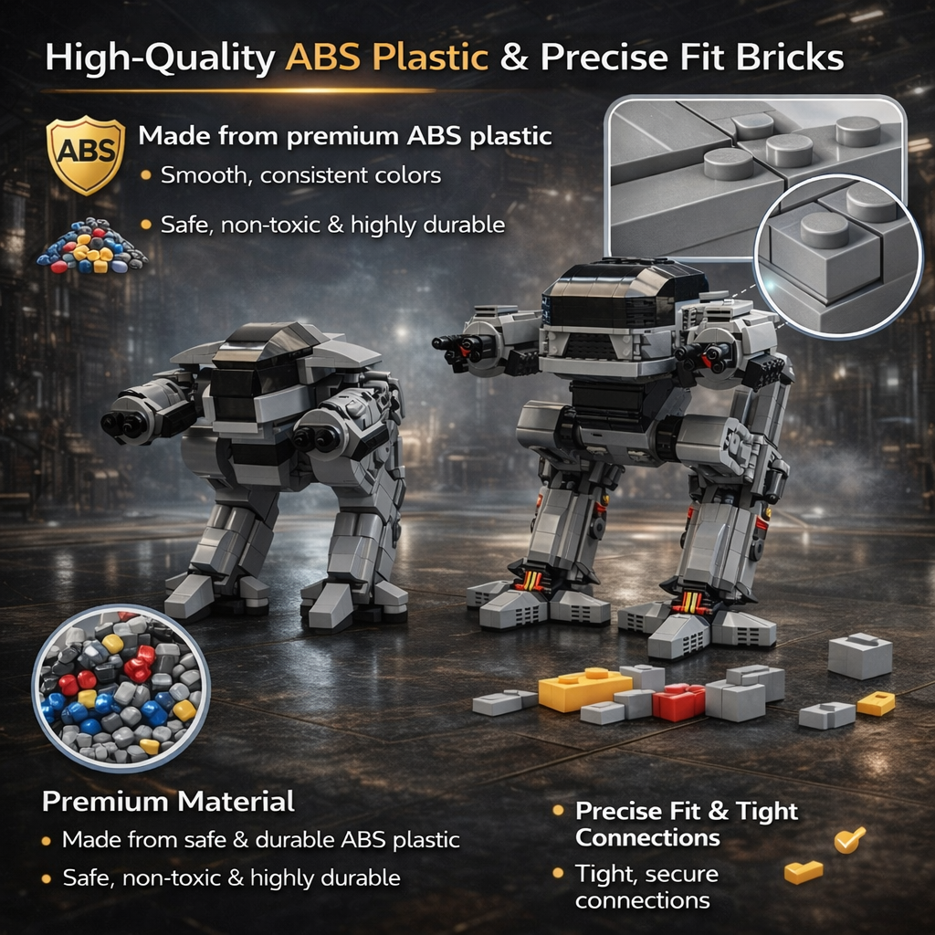 MOC Sci-Fi Mech Building Block - Model Kit Robocop のレビューと価格