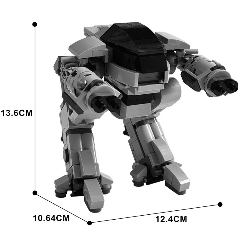 MOC Sci-Fi Mech Building Block - Model Kit Robocop のレビューと価格