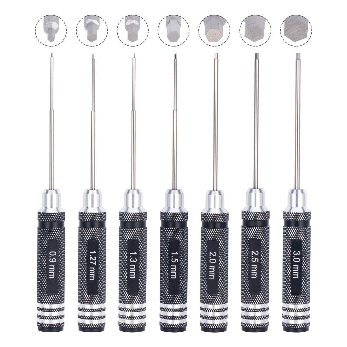 7 IN 1 Steel Hex Socket Profes - Model Kit Planes のレビューと価格