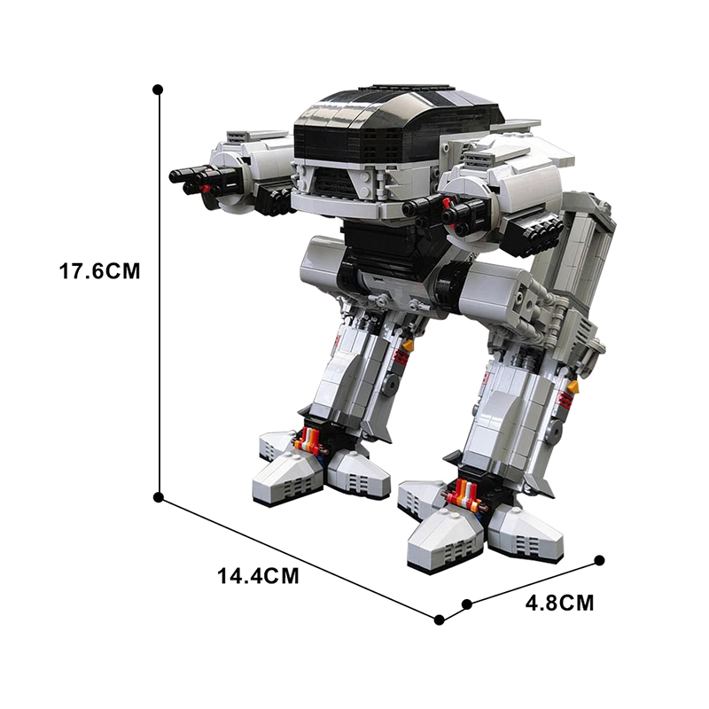 Gobricks UCS Scale ED-209 Robo - Model Kit Robocop のレビューと価格