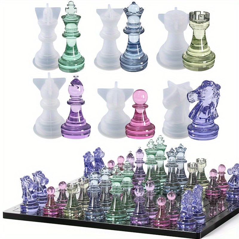 23pcs Chess Set with Silicone  - Resin Kit Cast のレビューと価格