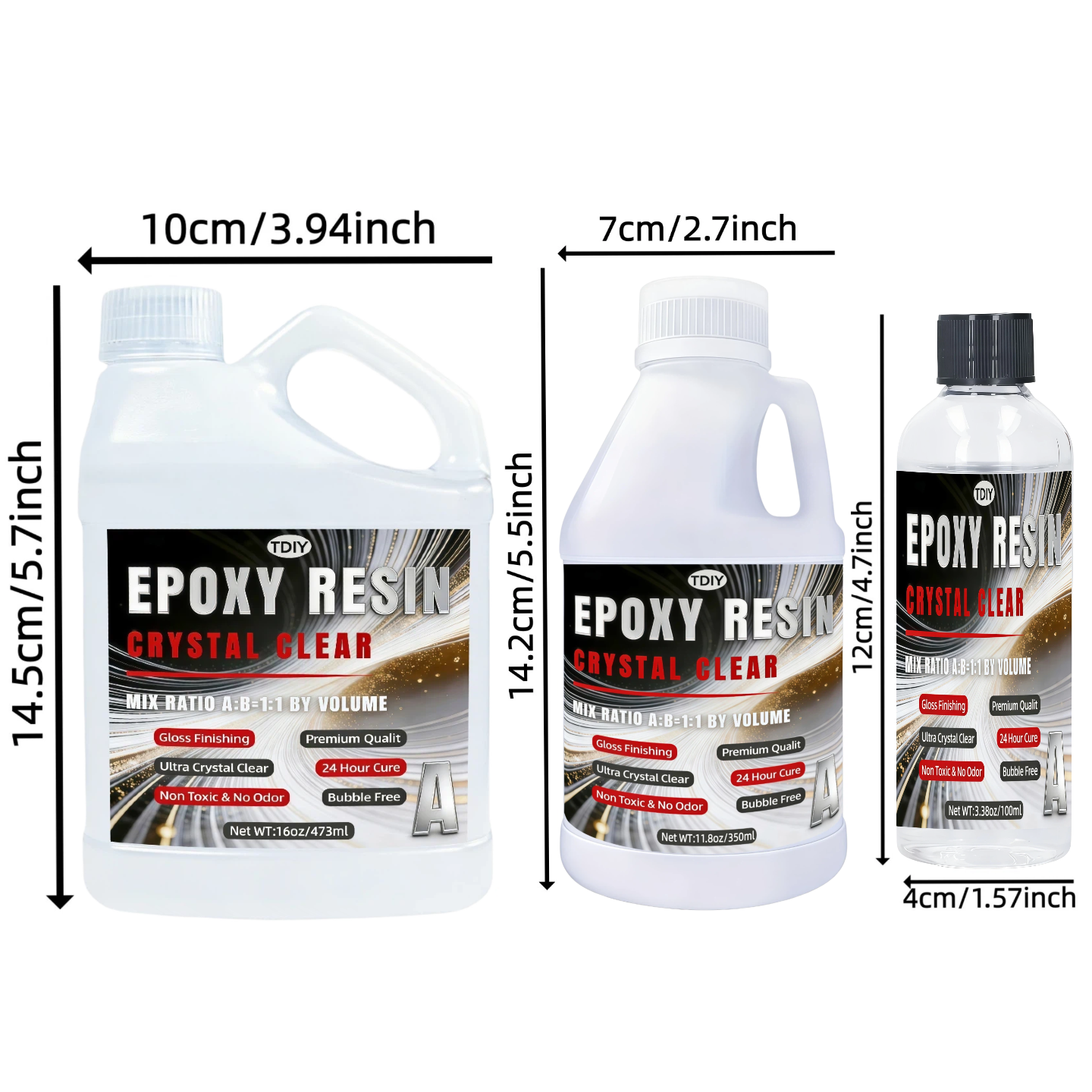 1:1 Crystal Clear Epoxy Resin  - Resin Kit Cast のレビューと価格