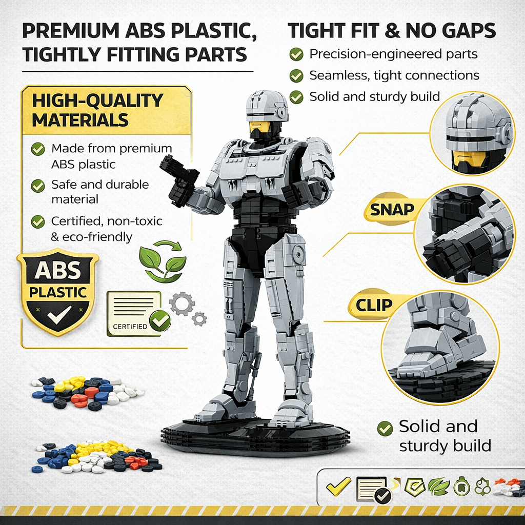 MOC Sci-Fi Robot Building Bloc - Model Kit Robocop のレビューと価格