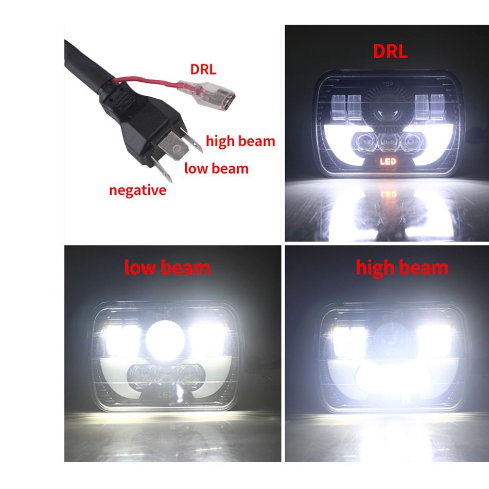 7inch H4 Led Light For Jeep Wr - Model Kit Jeep のレビューと価格
