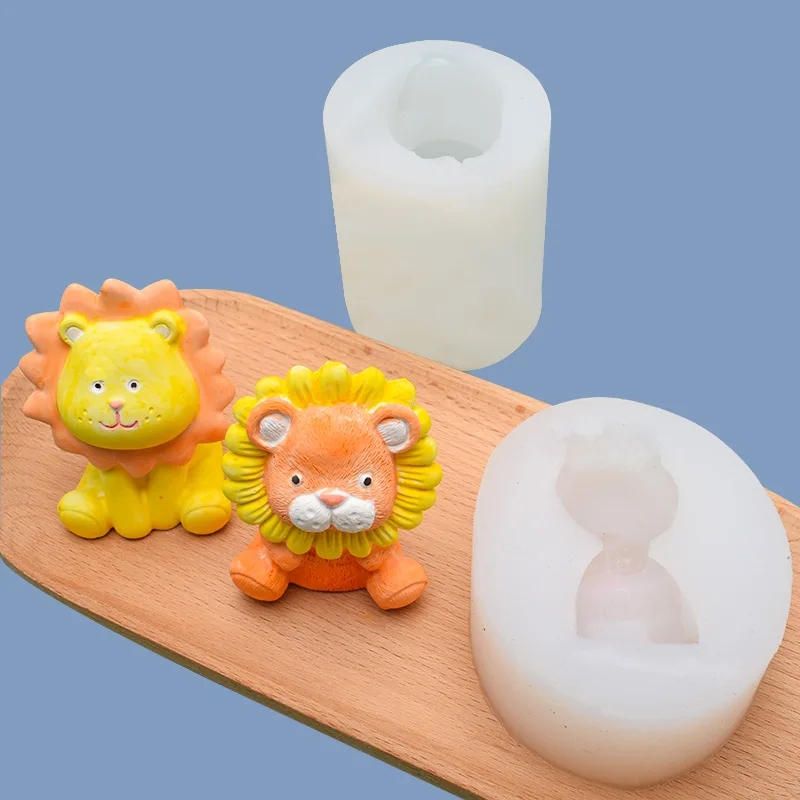 Cute Lion Silicone Candle Mold - Model Kit Cement のレビューと価格
