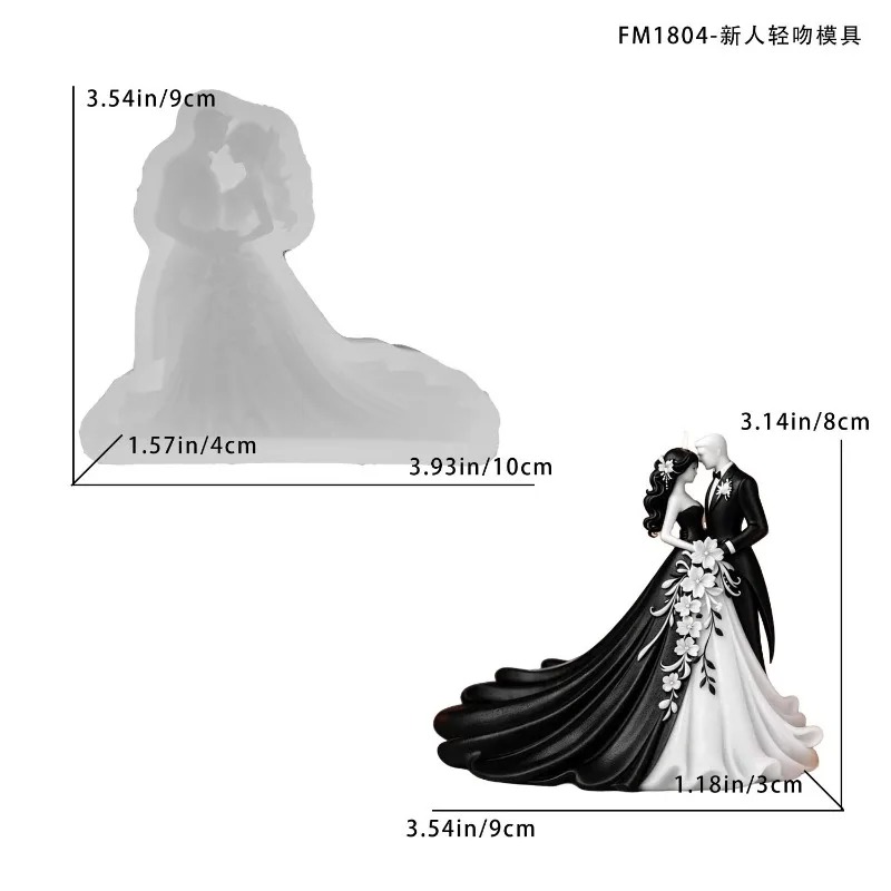 Newlywed Couple Wedding Dress  - Model Kit Cement のレビューと価格