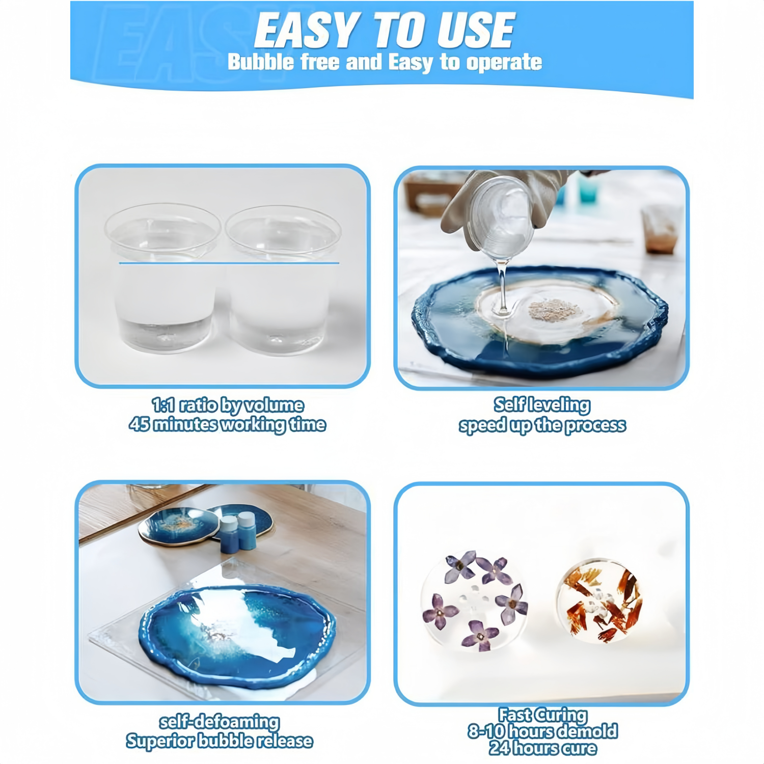 16.9oz Clear Epoxy Resin Kit C - Resin Kit Cast のレビューと価格