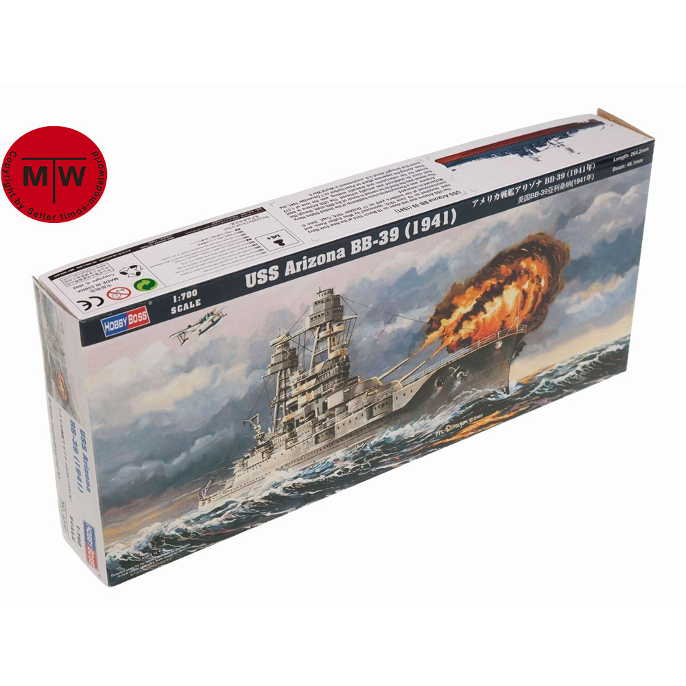 HobbyBoss 83401 1/700 Scale US - Model Kit Uss Arizona のレビューと価格