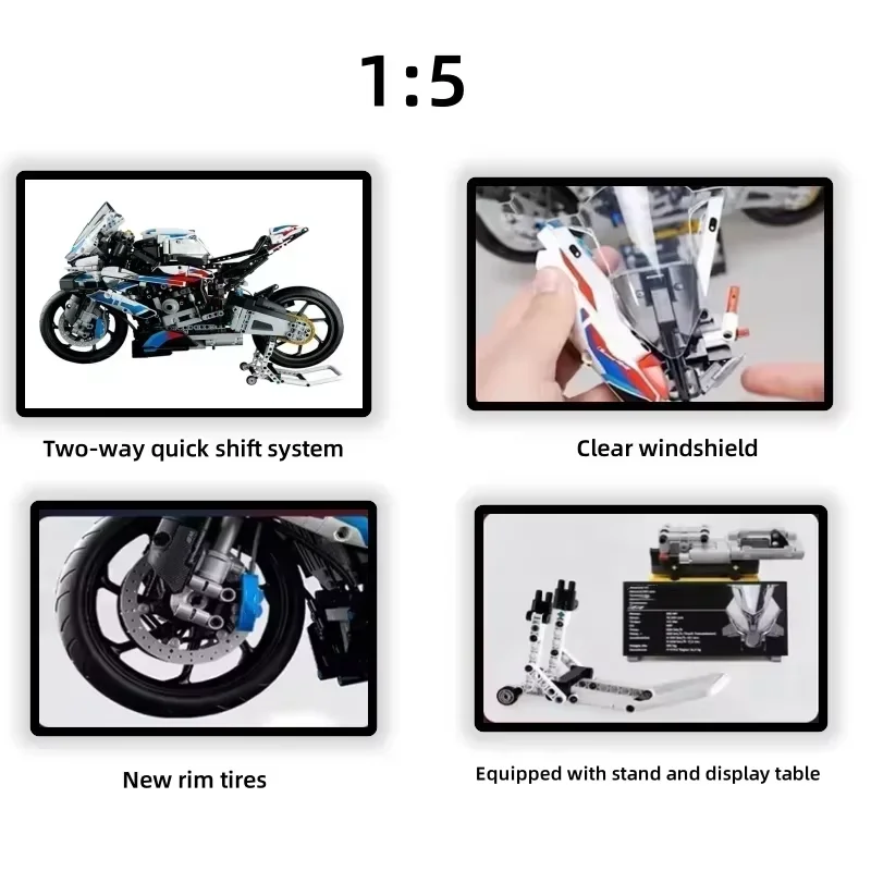 New 1920pcs Car Toy Motorcycle - Model Kit Ikaruga のレビューと価格