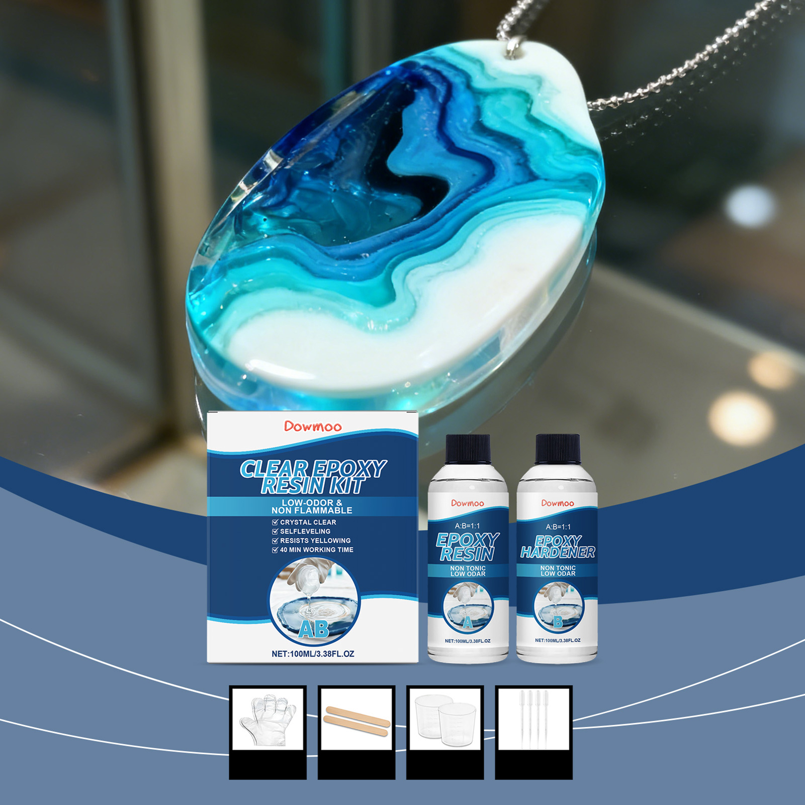 DIY Crystals Clear Epoxys Resi - Resin Kit Cast のレビューと価格