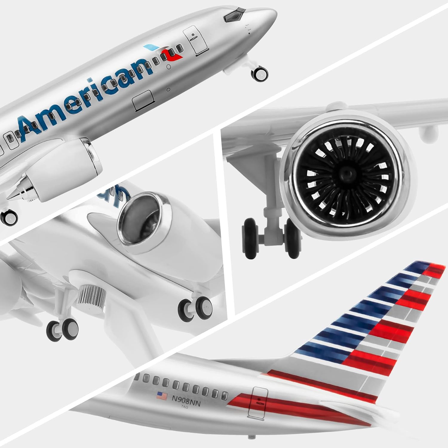 30cm American B737 Diecast Res - Model Kit Planes のレビューと価格