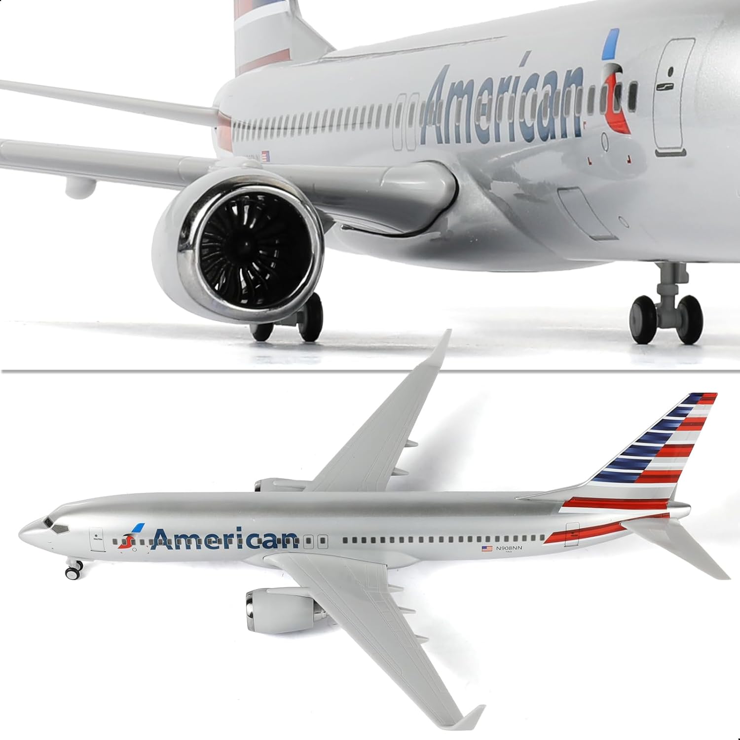 30cm American B737 Diecast Res - Model Kit Planes のレビューと価格