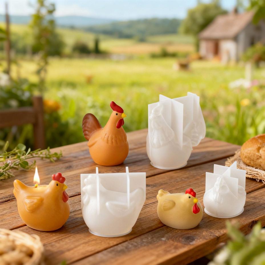 3D Chicken Candle Silicone Mol - Model Kit Cement のレビューと価格