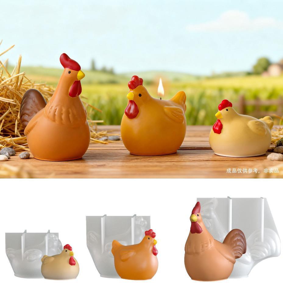 3D Chicken Candle Silicone Mol - Model Kit Cement のレビューと価格