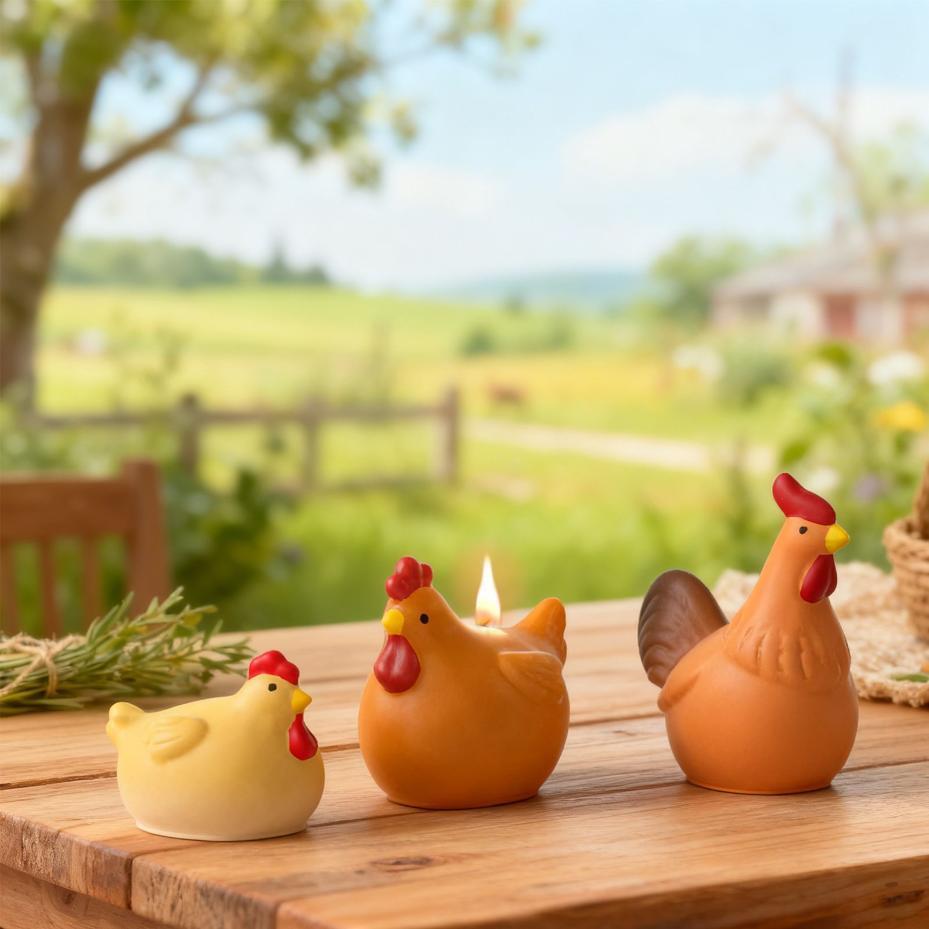 3D Chicken Candle Silicone Mol - Model Kit Cement のレビューと価格